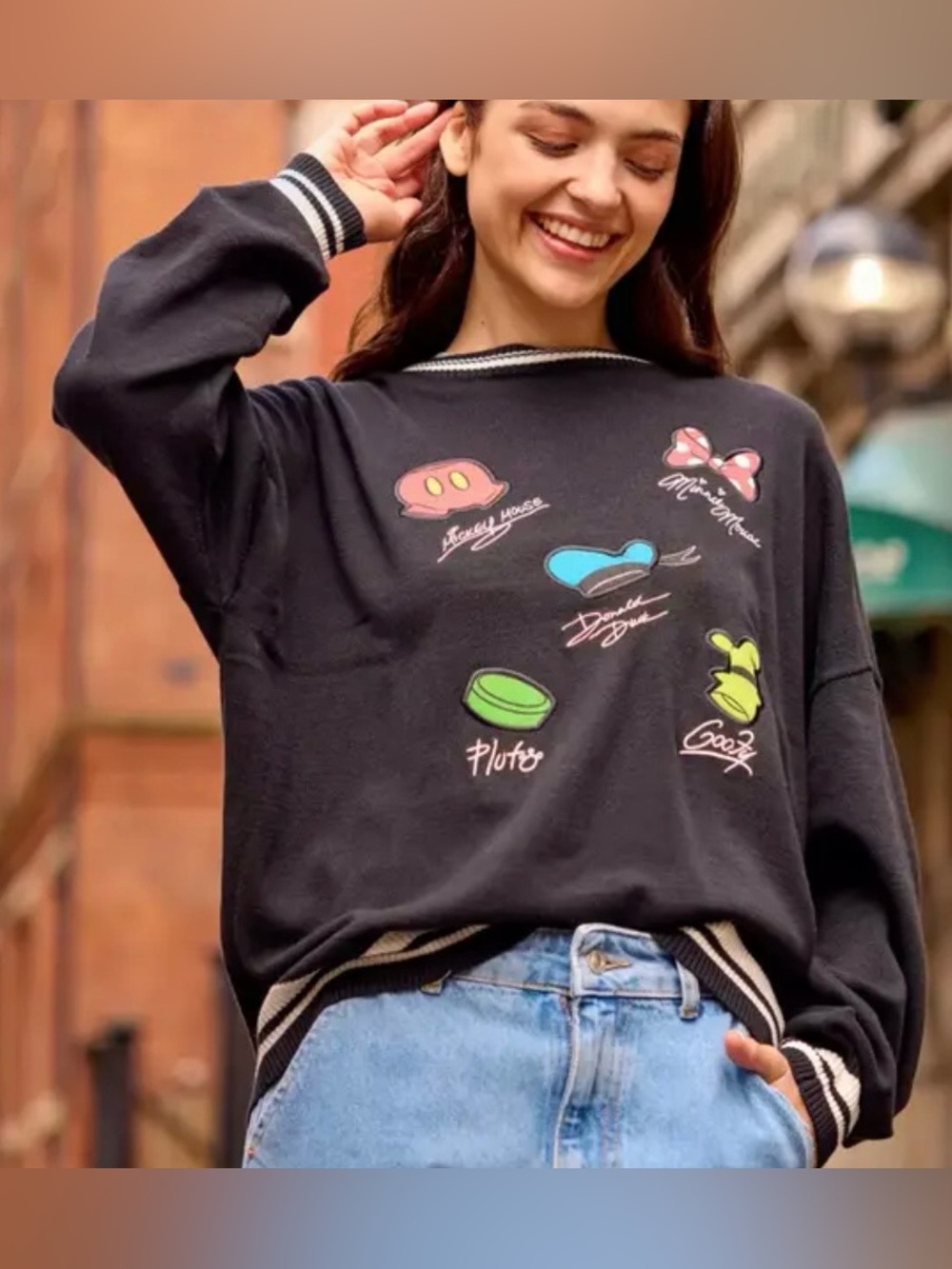 Disney World Parks Exclusive Signature Autograph Pullover Sweater
